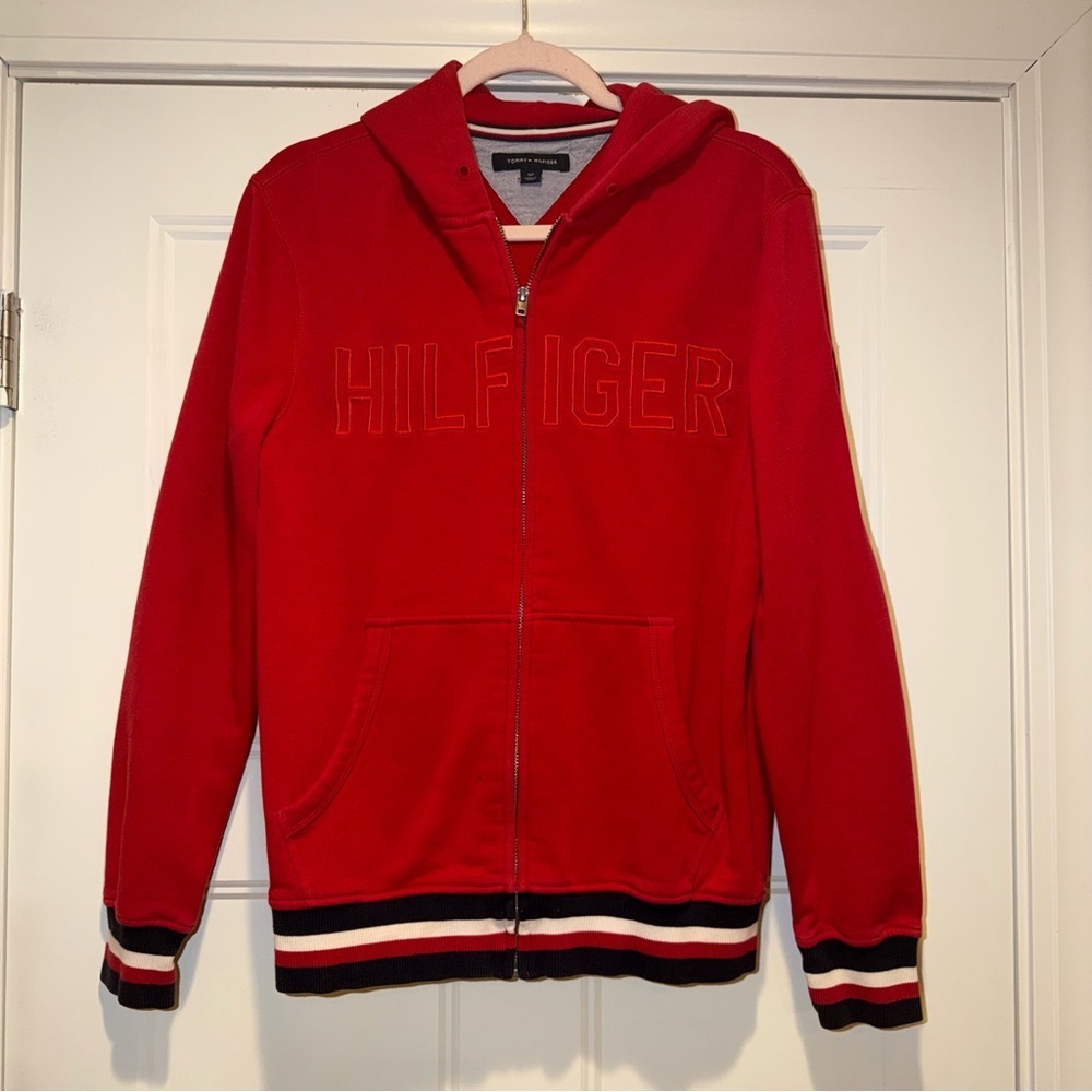 Tommy Hilfiger Vibrant Red Zip-Up